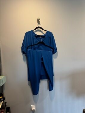 Zenana Outfitters Royal Blue Midi Dress Set